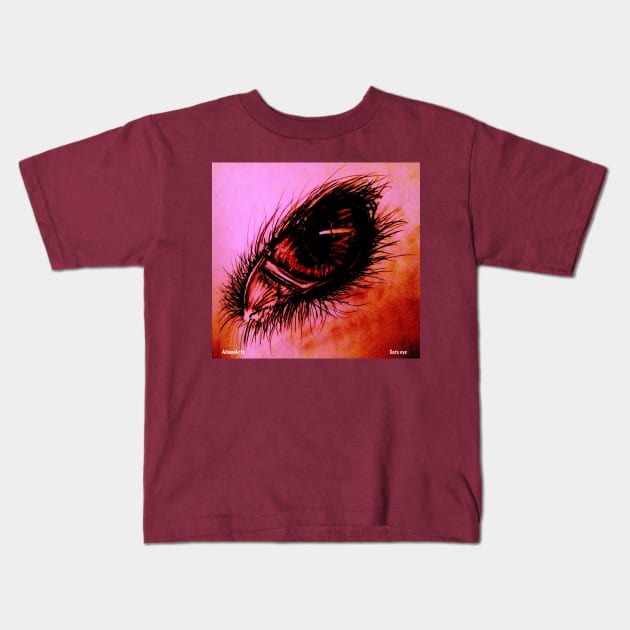 Cats eye Kids T-Shirt by AllansArts